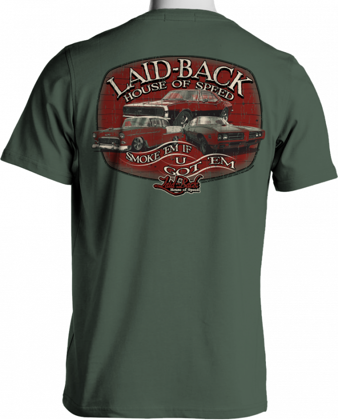 Laid Back House Of Speed T-Shirt, Sage