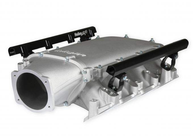 Holley EFI Holley Ultra Lo-Ram Manifold Kit Single Injector- Satin, GM LS3/L92 300-680