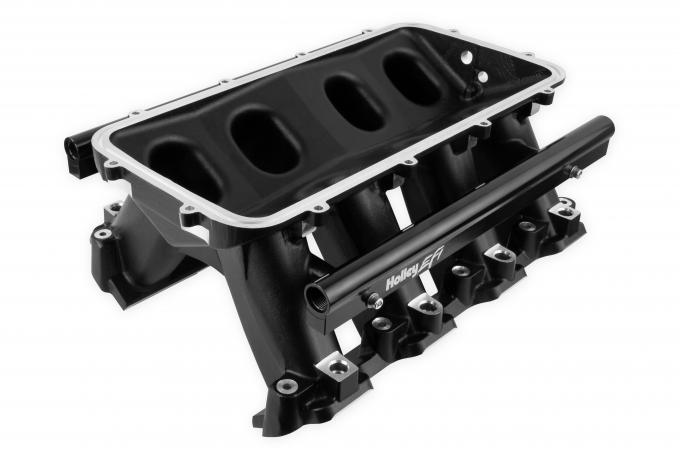 Holley EFI Holley Hi-Ram Lower Manifold, GM LS7- Black 300-229BK