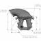 Holley EFI 8.2" SBF Ford Hi-Ram EFI Manifold with Side Mount Top 300-308