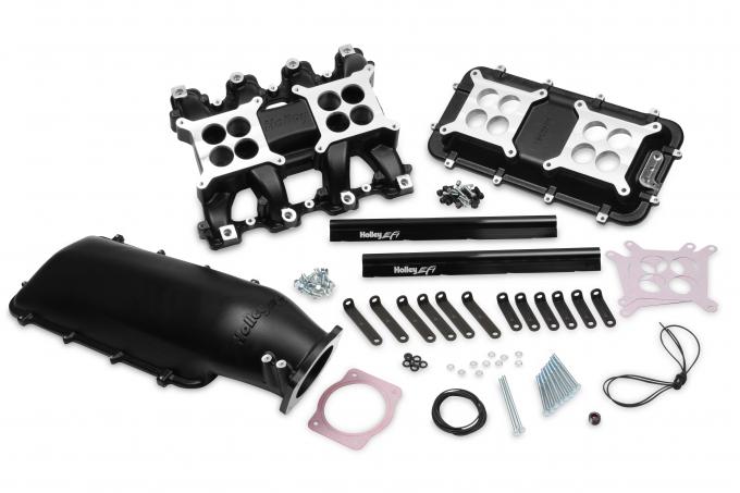 Holley EFI Holley Mid-Rise Intake, GM LS3/L92 w/ 92mm Top, Black 300-135BK