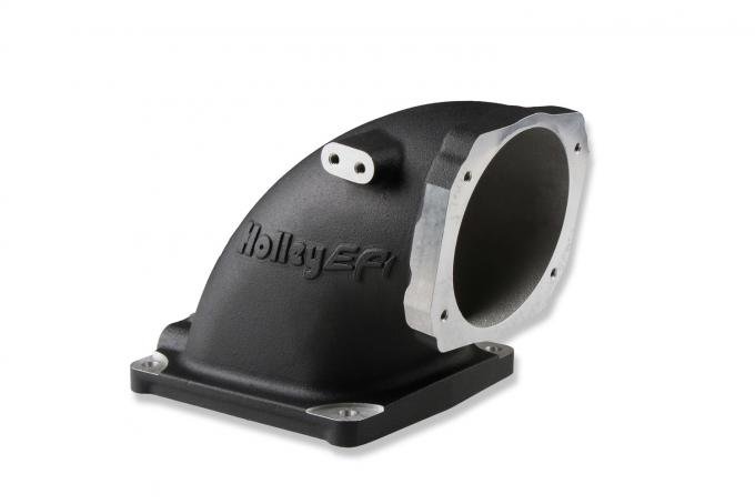 Holley EFI Black Cast Aluminum 4500 EFI Throttle Body Intake Elbow-Ls 300-248BK