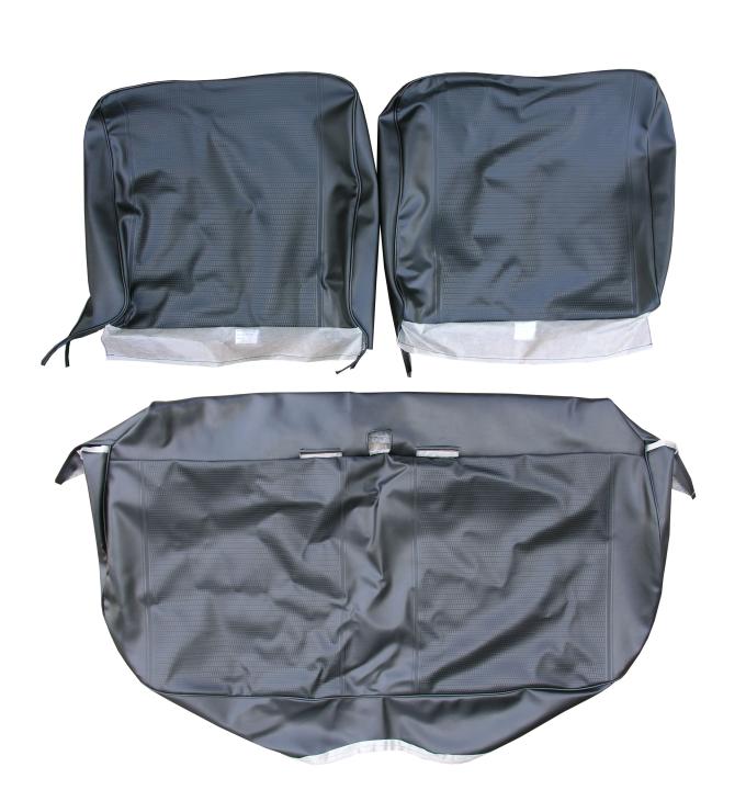 Legendary Auto Interiors 69 Nova "Standard" Split Bench Upholstery - Black AA69GN00020100G