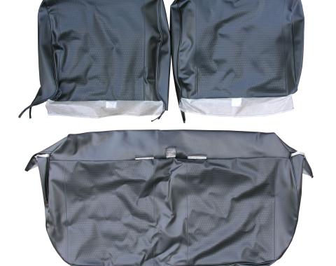 Legendary Auto Interiors 69 Nova "Standard" Split Bench Upholstery - Black AA69GN00020100G