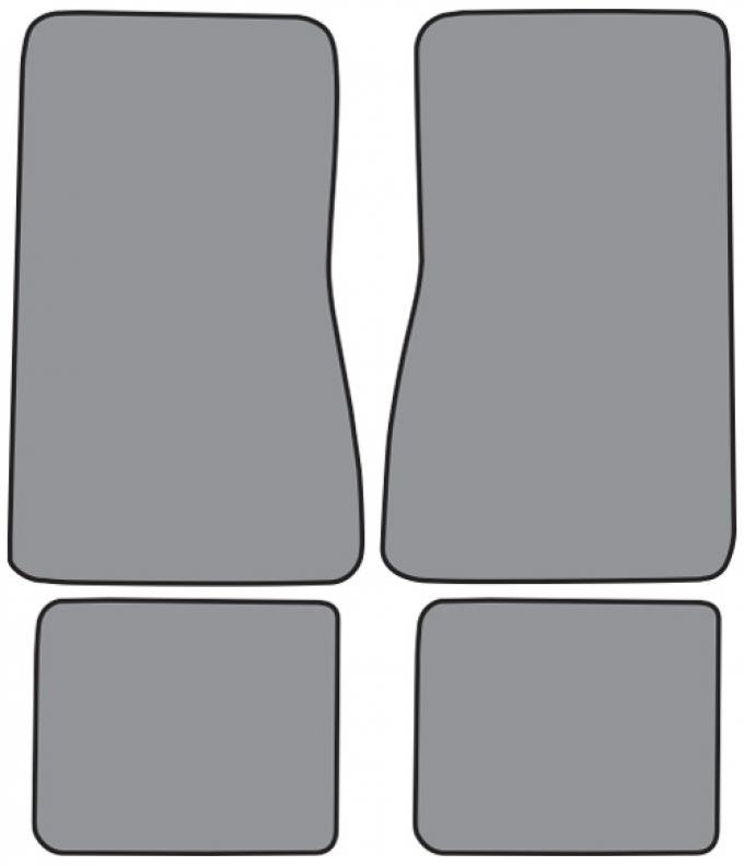 ACC 1969-1973 Chevrolet Nova Floor Mat 4pc (FM273F FM18R) Loop