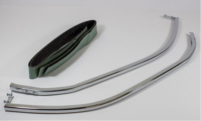 Ted Williams Enterprises LLC Quarter Glass Upper Frames, LH/RH Pair, 62-65 Chevy II Nova (Convertible) C-T2-1975