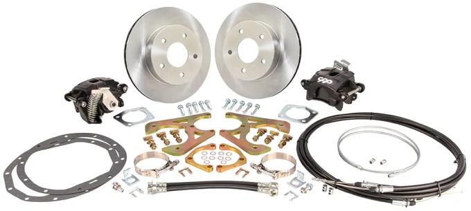 Classic Performance 11" Rear Disc Brake Wheel Kit w/ E-Brakes 66-67 Chevy II/Nova, Black Calipers, 5 x 4.75 1012RWBK-SE-6667B