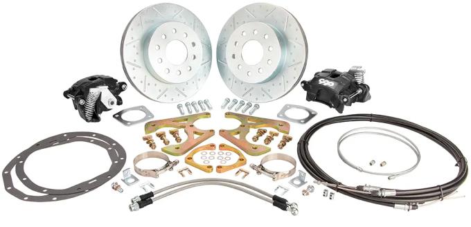 Classic Performance 11" Rear Disc Brake Wheel Kit w/ E-Brakes 68-69 Camaro, Black Calipers, 5 x 4.75 1012RWBK-SE-6869UGB