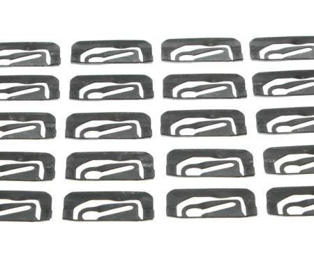 AMD Back Glass Molding Clip Set, 20pcs, 68-74 Chevy II Nova; 71-74 Ventura 2DR Coupe without Vinyl Top X671-3066-1S