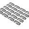 AMD Back Glass Molding Clip Set, 20pcs, 68-74 Chevy II Nova; 71-74 Ventura 2DR Coupe without Vinyl Top X671-3066-1S