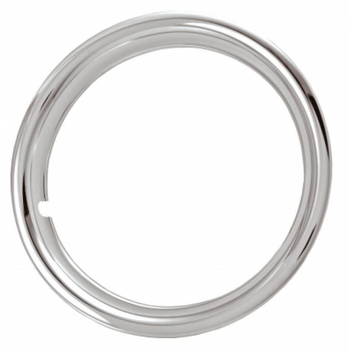 Rally Wheel Trim Ring Set, 15" Wheel, 1 3/4" Deep, Chrome Plated Steel