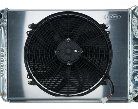 Cold Case Radiators 68-79 Nova BB Aluminum Performance Radiator And 16 Inch Fan Kit AT CHN548AK