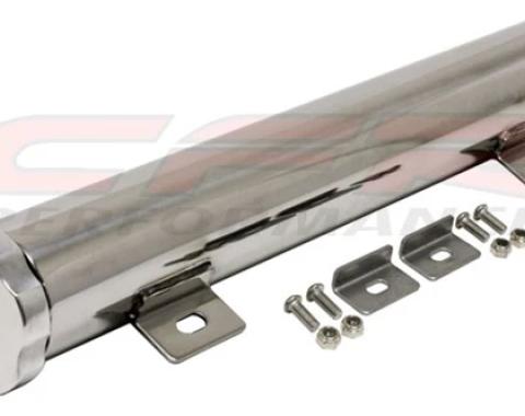 CFR Performance 13" x 2" Stainless Steel Radiator Overflow Tank - Chevy-Ford-Mopar - Polished HZ-6073-POL