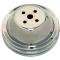 CFR Performance 1955-68 Chevy Big Block Chrome Steel Water Pump Pulley - 2 Groove (Short) HZ-9815