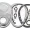 CFR Performance 1955-65 Chevy Small Block 283-305-327-350-400 Steel 2-Piece Timing Chain Cover Set - Chrome HZ-7122-C-KIT
