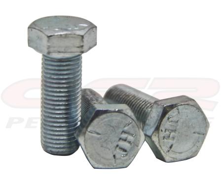 CFR Performance 1955-2007 Chevrolet Small Block Crank Pulley-Lower Pulley Bolt Kit (3/8"-24 x 1") - Chrome HZ-9924-C
