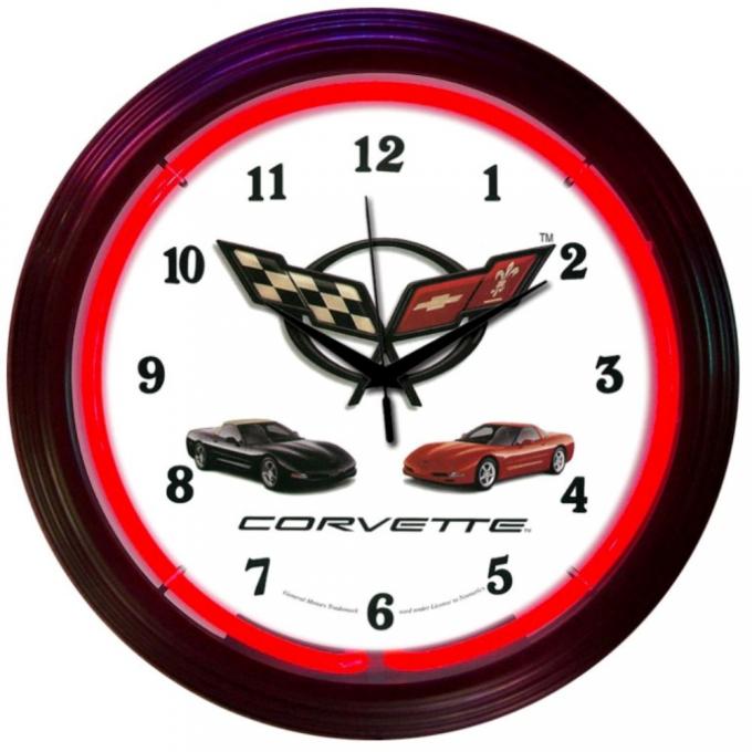 Neonetics Neon Clocks, Corvette C5 Neon Clock