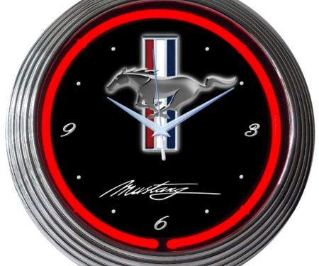 Neonetics Neon Clocks, Ford Mustang Neon Clock