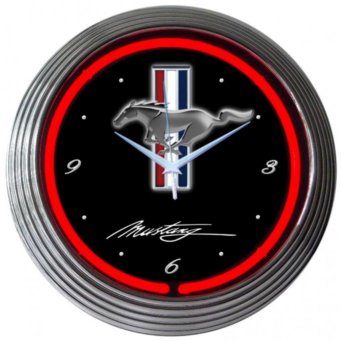 Neonetics Neon Clocks, Ford Mustang Neon Clock