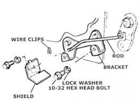 Muncie Backup Switch Mounting Kit, 1963-1968