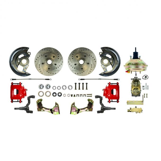 Right Stuff 62-67 Chevy II/X-Body, Power 9" Booster, Front Disc Brake Conversion Kit AFXDC03CZ
