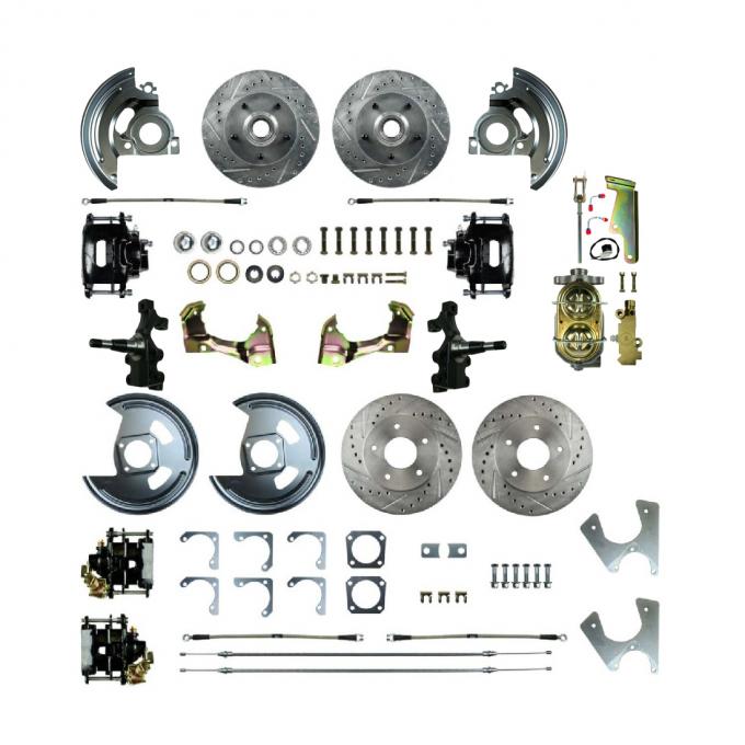 Right Stuff 1968-1974 GM F/X-Body, 2" Drop, Show N Go, 4-Wheel Manual Disc Brake Conversion AFXSD45DS