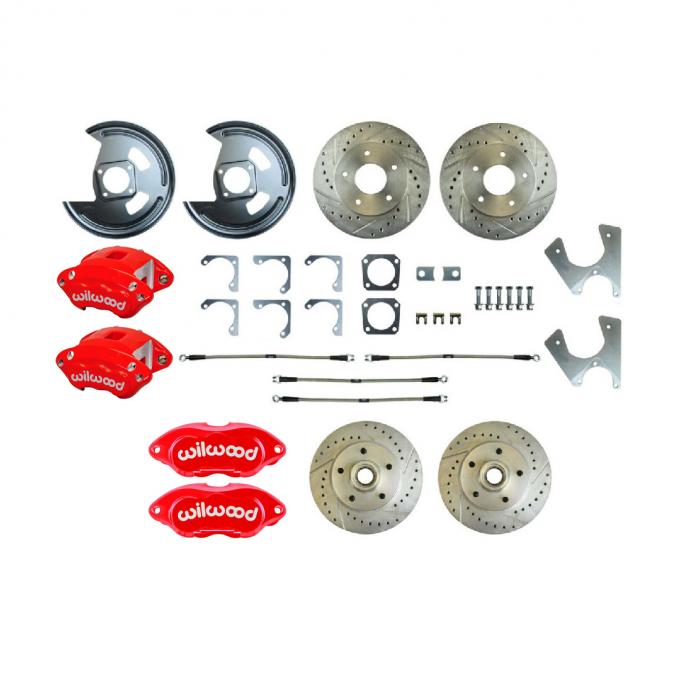 Right Stuff 1978 Chevrolet Camaro/Nova, 4-Wheel W/Rear +2 Disc Brake Conversion Kit F78RDM25Z