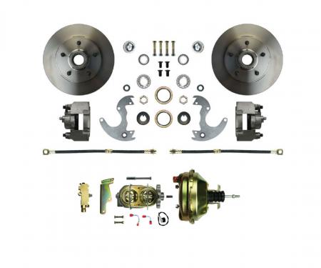 Right Stuff 1964-1974 GM A/F/X Front Power Disc Brake Conversion for Factory 14" Wheel Setup AFXDC14