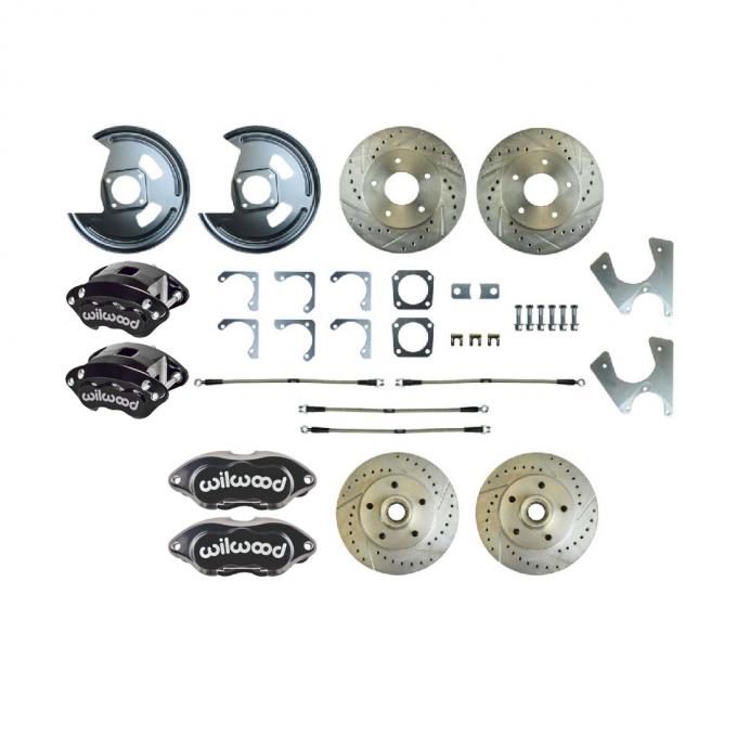 Right Stuff 1970-77 Camaro/Nova, 4-Wheel W/Rear +2 Disc Brake Conversion Kit F70RDM25S
