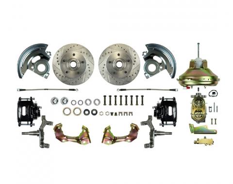 Right Stuff 67-74 GM F/X-Body, Power 11" Booster, 2" Drop, Front Disc Brake Conversion Kit AFXDC02DS