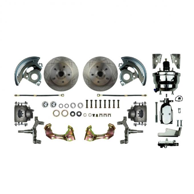 Right Stuff 67-74 GM F/X-Body, Power 8" Booster, 2" Drop, Front Disc Brake Conversion Kit AFXDC02DX