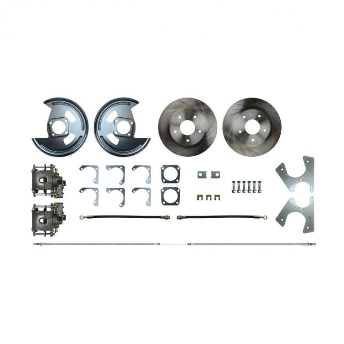 Right Stuff 1962-67 Chevrolet Chevy II, Non-Staggard Shocks, Rear Disc Brake Conversion Kit AFXRD01N