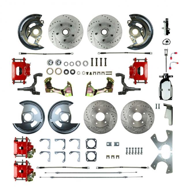 Right Stuff 1968-74 GM F/X-Body, 4-Wheel Manual Disc Brake Conversion AFXSD45CZX