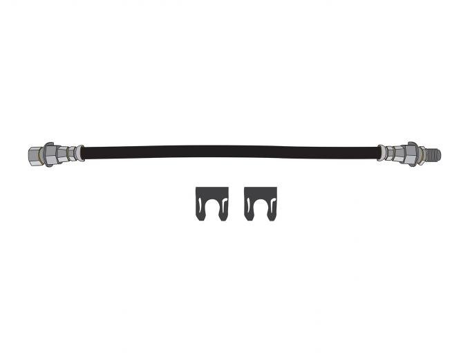 Right Stuff 1977-78 GM A/F/X-Body, Braided Stainless Steel Front Disc Brake Flex Hoses FH08S