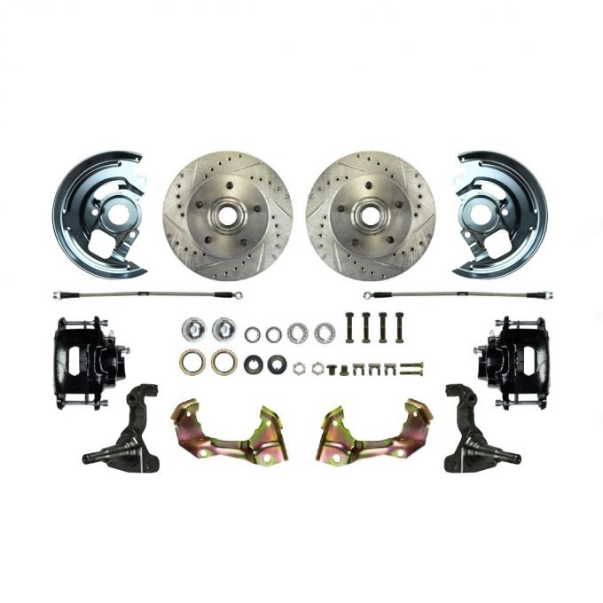 Right Stuff 1962-1967 Chevrolet Chevy II Front 'At The Wheel' Big Brake Upgrade Kit AFXWK03CS
