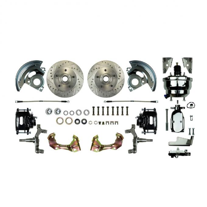 Right Stuff 67-74 GM F/X-Body, Power 8" Booster, 2" Drop, Front Disc Brake Conversion Kit AFXDC02DSX