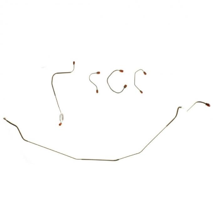 Right Stuff 1967-68 Camaro/Chevy II, Pre-Bent OE Steel Power Front Disc Brake Line Kit FKT6707