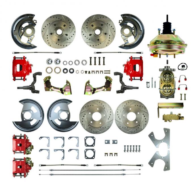 Right Stuff 1962-67 Chevy II, 9" Booster, , Power 4-Wheel Disc Brake Conversion AFXDC43CZ