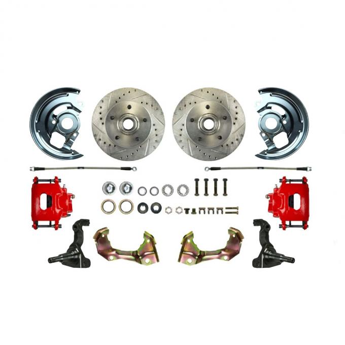 Right Stuff 1967-1969 GM F/X-Body Front 'At The Wheel' Big Brake Upgrade Kit AFXWK02CZ
