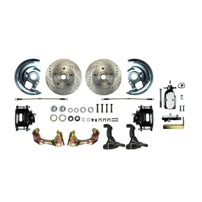 Right Stuff 1962-67 Chevrolet Chevy II, Show N Go, Front Manual Disc Brake Conversion Kit AFXSD03CSX