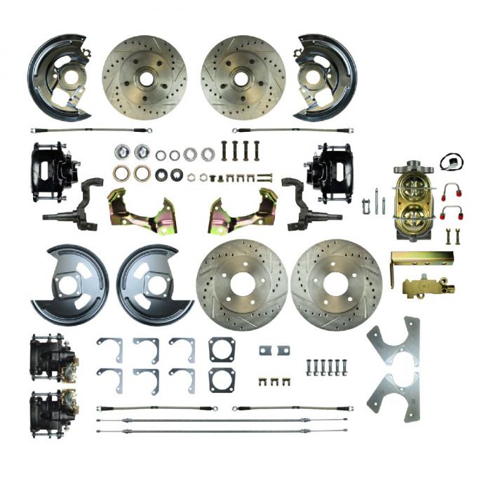 Right Stuff 1962-67 Chevrolet Chevy II, Show N Go, 4-Wheel Manual Disc Brake Conversion AFXSD43CS