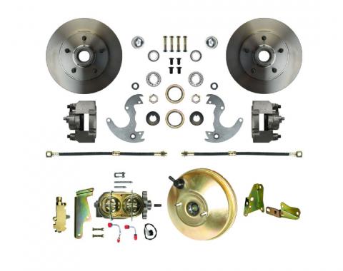 Right Stuff 1962-1967 Chevy II Front Power Disc Brake Conversion for Factory 14" Wheel Setup AFXDC14N