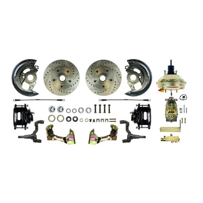 Right Stuff 62-67 Chevy II/X-Body, Power 9" Booster, Front Disc Brake Conversion Kit AFXDC03CS