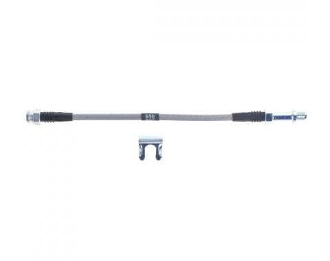 Right Stuff 1966-73 GM F/X-Body, Braided Stainless Steel Front Drum Brake Flex Hoses FH02S