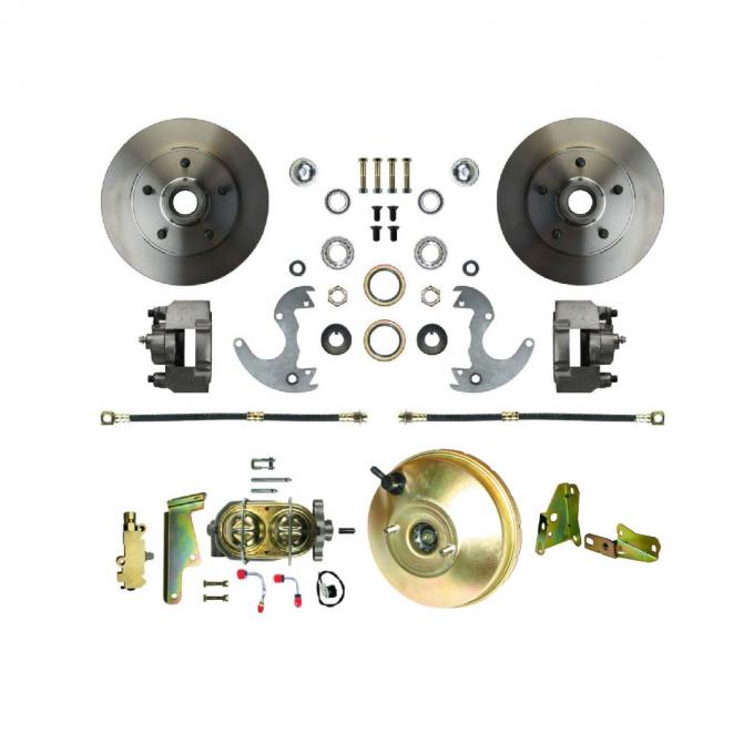 Right Stuff 1962-1967 Chevy II Front Power Disc Brake Conversion for Factory 14" Wheel Setup AFXDC14N