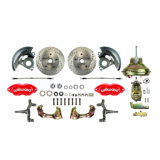 Right Stuff 1964-1974 GM A/F/X Body, 2" Drop, Front Power Disc Brake Conversion Kit AFXDC32DZ