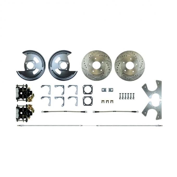 Right Stuff 1962-67 Chevrolet Chevy II, Non-Staggard Shocks, Rear Disc Brake Conversion Kit AFXRD01NS
