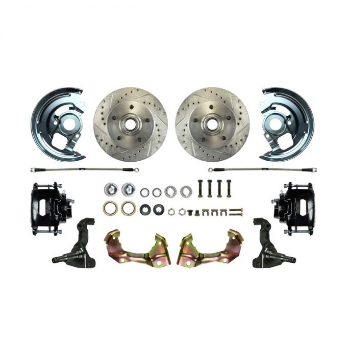 Right Stuff 1967-1969 GM F/X-Body Front 'At The Wheel' Big Brake Upgrade Kit AFXWK02CS