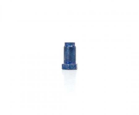 Right Stuff 3/16" Tube W/10x1 Thread, 7/16" Hex, Bubble Flare, Gold, Long Thread Fiting MSP1