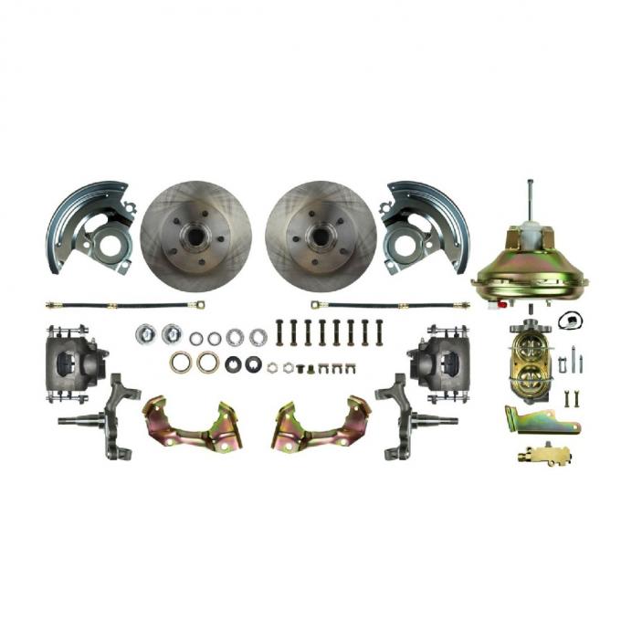 Right Stuff 67-74 GM F/X-Body, Power 11" Booster, 2" Drop, Front Disc Brake Conversion Kit AFXDC02D